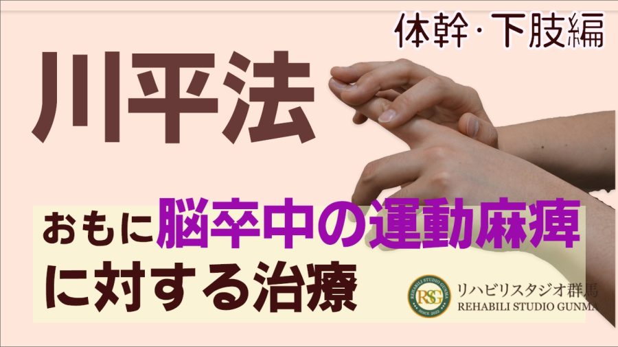 脳卒中の運動麻痺に対する治療「川平法」体幹・下肢編
