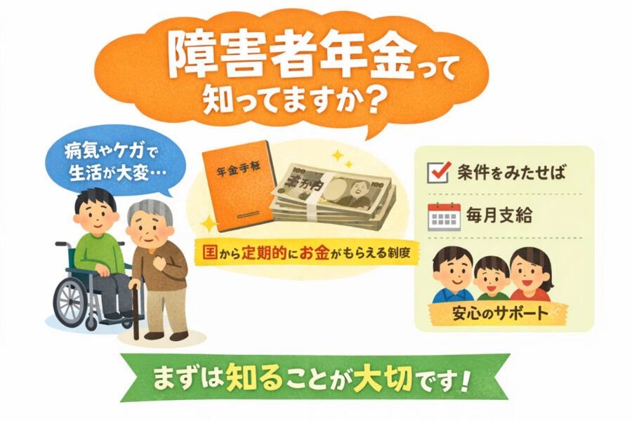知らないと損するかも？障害者年金の基本と相談できるところ